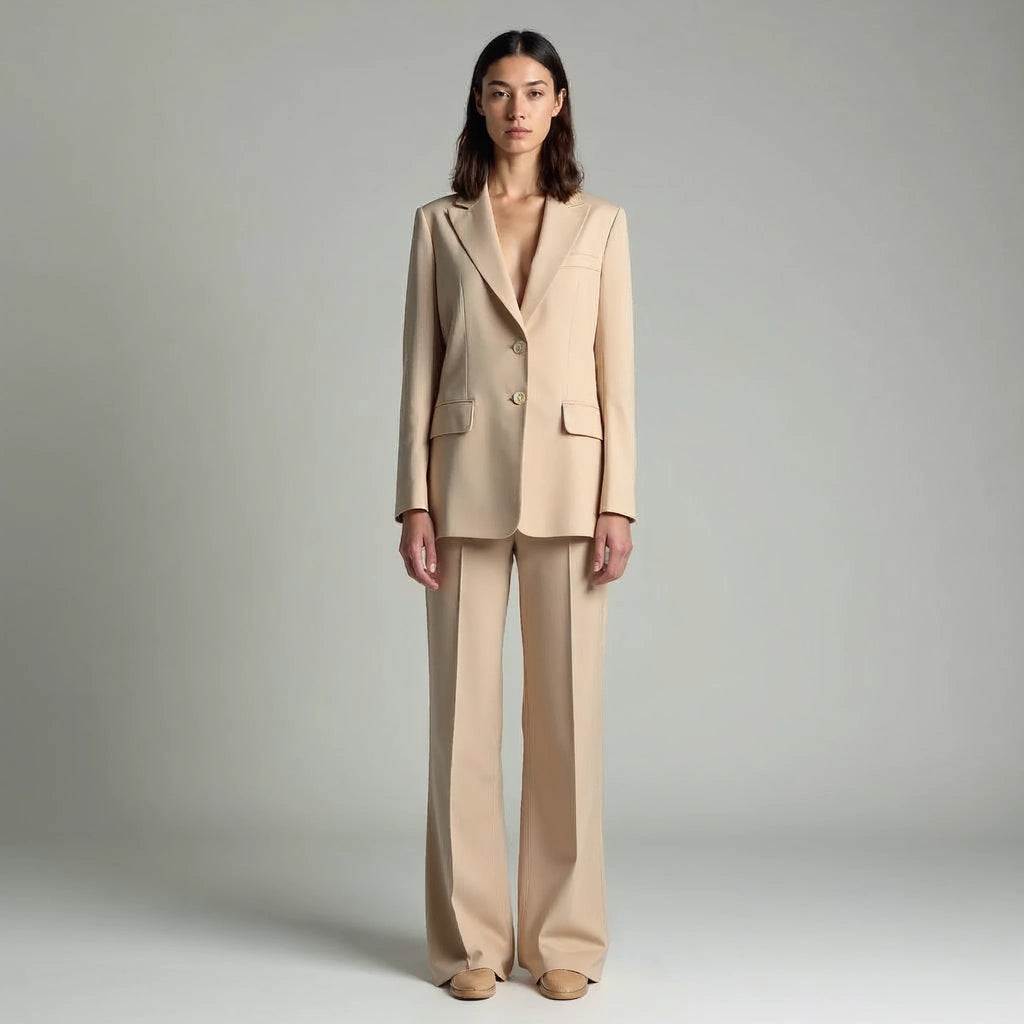 Amarelle - Blazer and Wide-Leg Flare Trouser Set