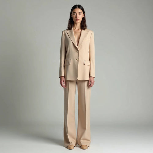 Amarelle - Blazer and Wide-Leg Flare Trouser Set