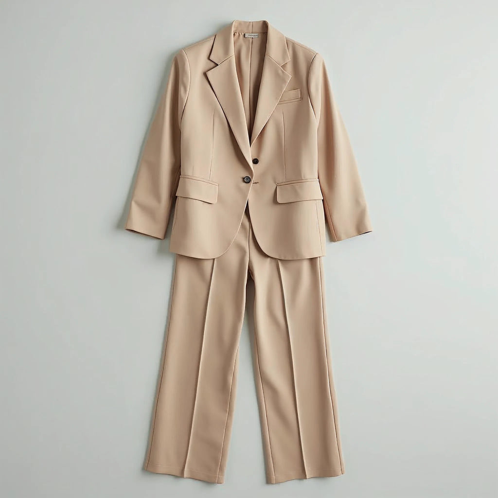 Amarelle - Blazer and Wide-Leg Flare Trouser Set