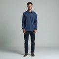 Ashden - Long-Sleeved Relaxed Pique Polo Shirt