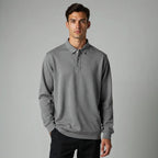 Ashden - Long-Sleeved Relaxed Pique Polo Shirt