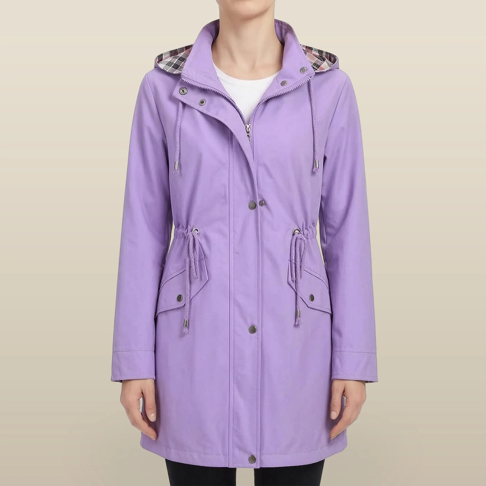 Auroven - Longline Hooded Transitional Jacket