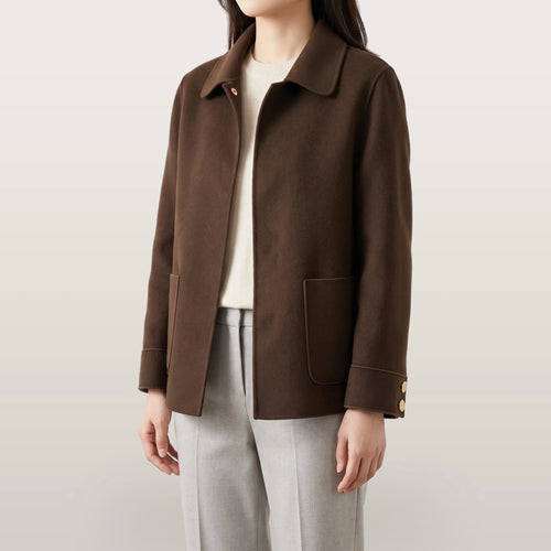 Avelis - Short Button-Front Coat