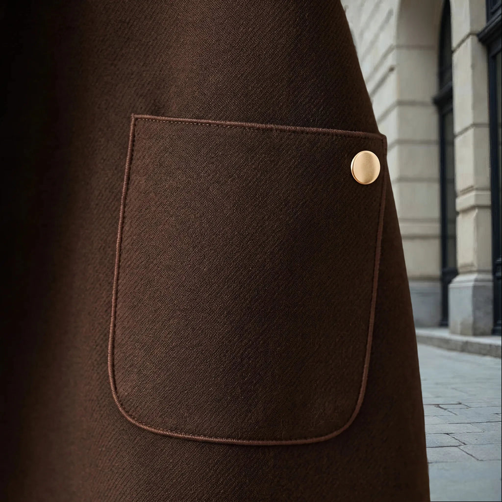 Avelis - Short Button-Front Coat