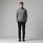 Calder - Ribbed Roll-Neck Merino-Look Jumper