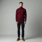 Calder - Ribbed Roll-Neck Merino-Look Jumper