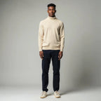 Calder - Ribbed Roll-Neck Merino-Look Jumper