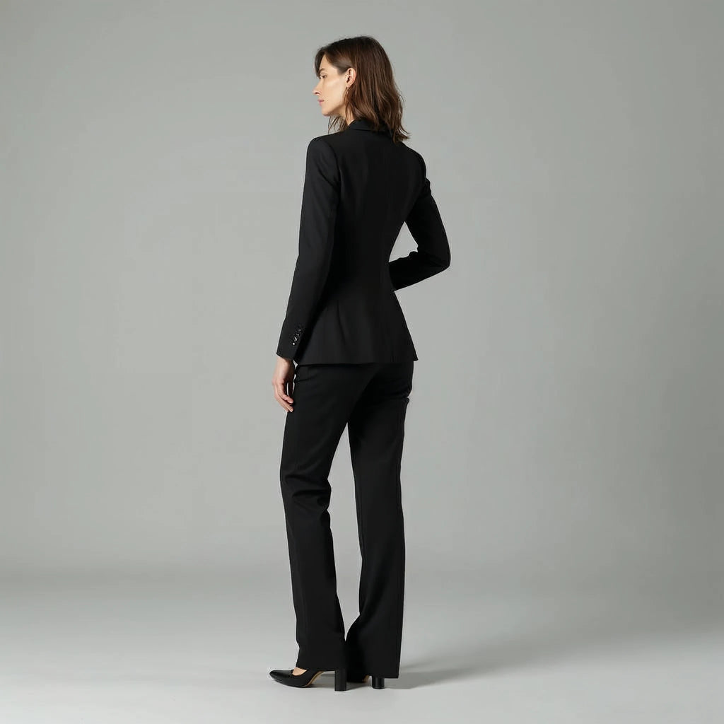 Estelune - Single-Button Blazer and Tailored Trouser Suit