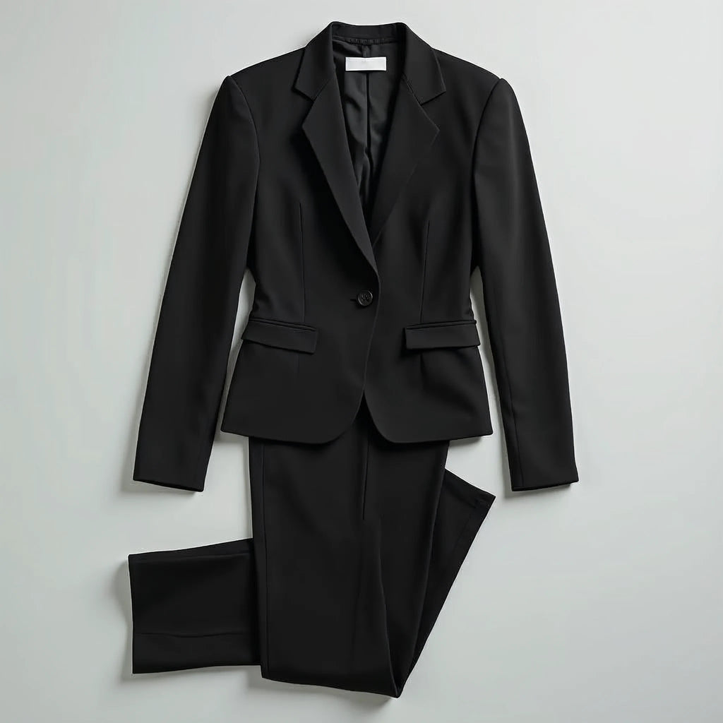 Estelune - Single-Button Blazer and Tailored Trouser Suit