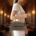 Glimmera - Embellished Flap Shoulder Bag