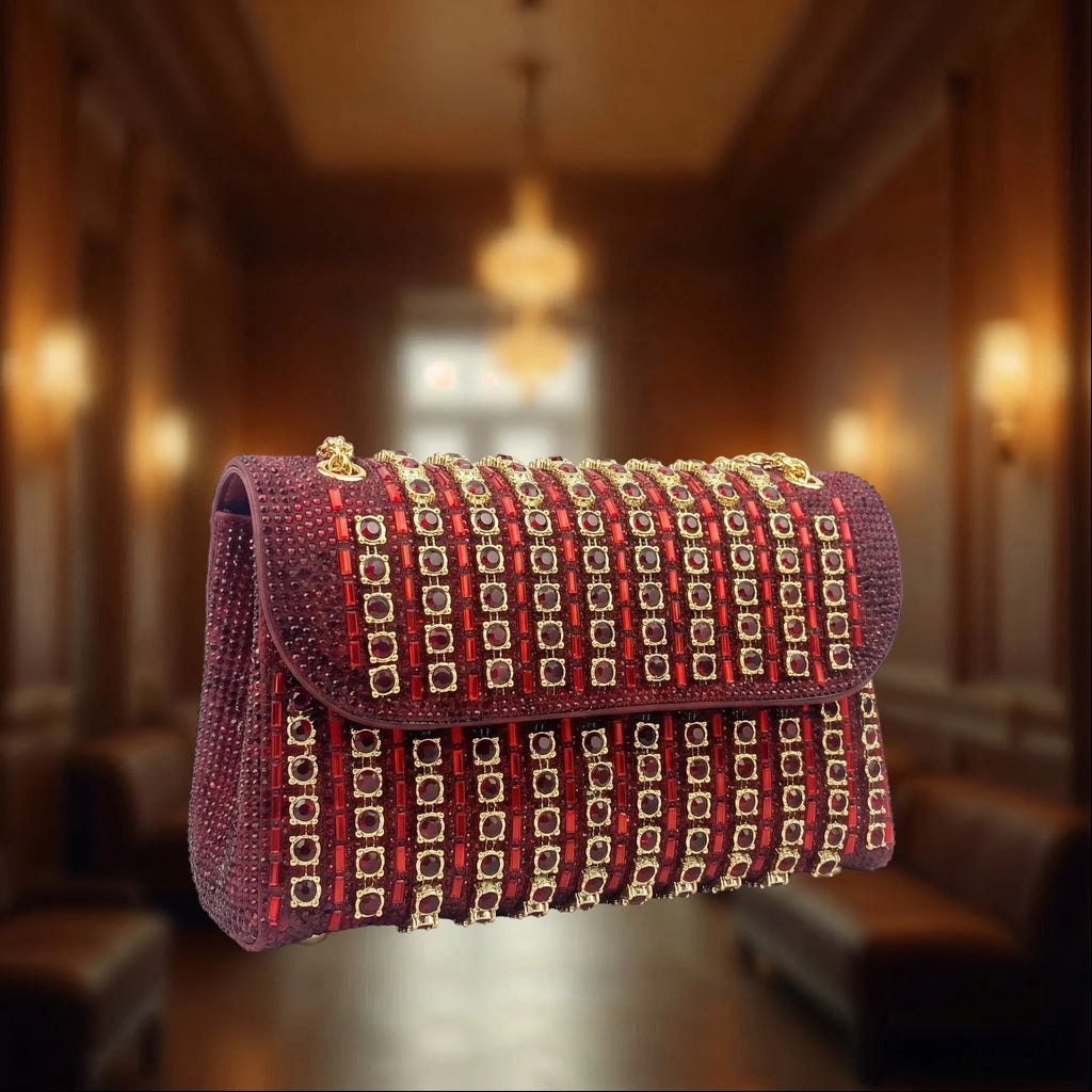 Glimmera - Embellished Flap Shoulder Bag