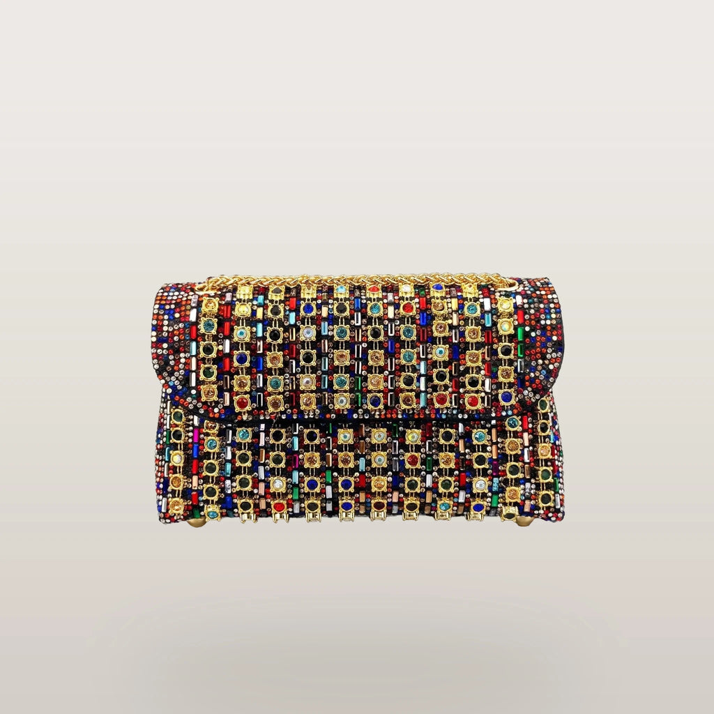 Glimmera - Embellished Flap Shoulder Bag