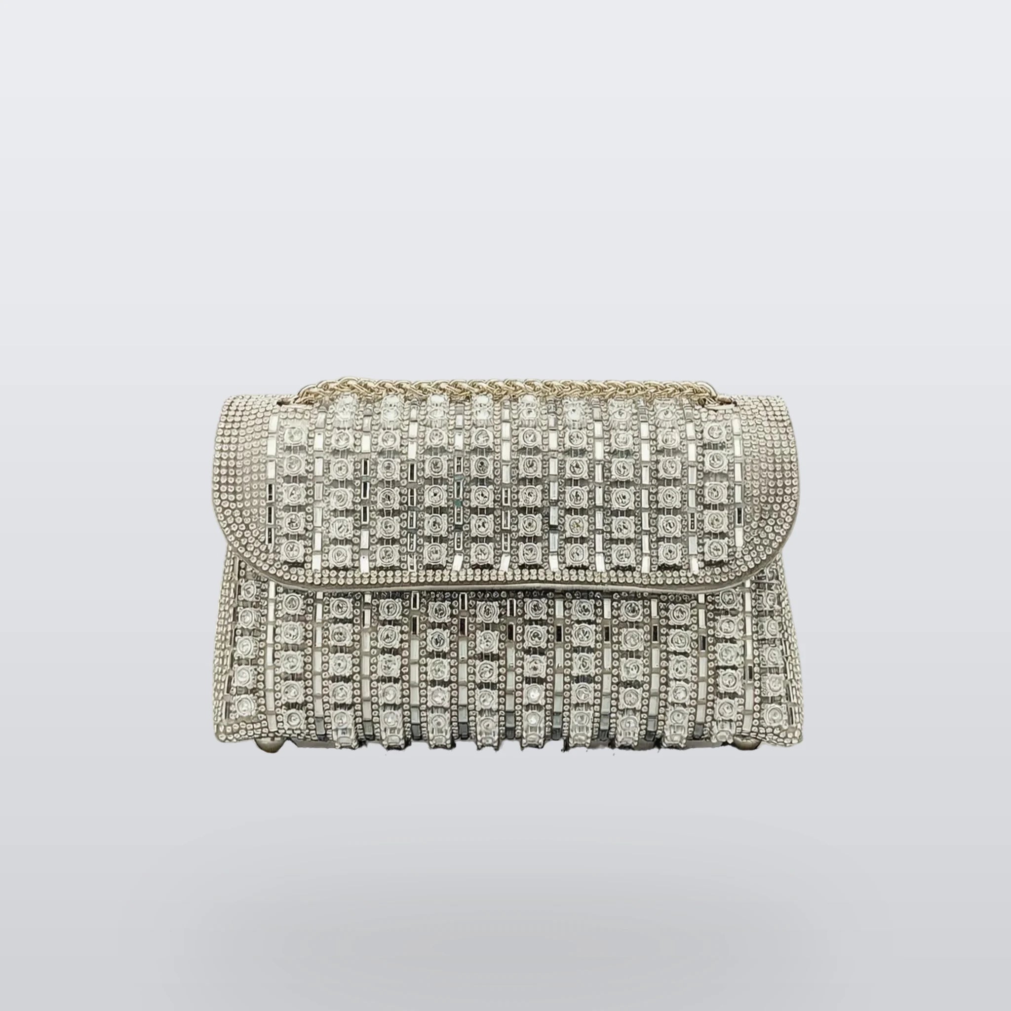 Glimmera - Embellished Flap Shoulder Bag