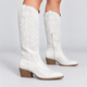 Grace | Embroidered Knee-High Western Boots