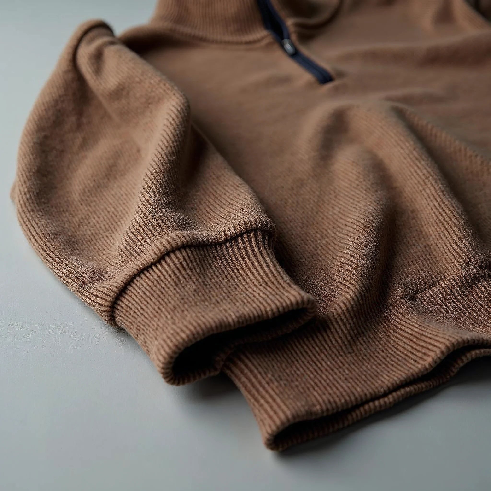 Marlowe - Half-Zip Mock-Neck Knitted Pullover