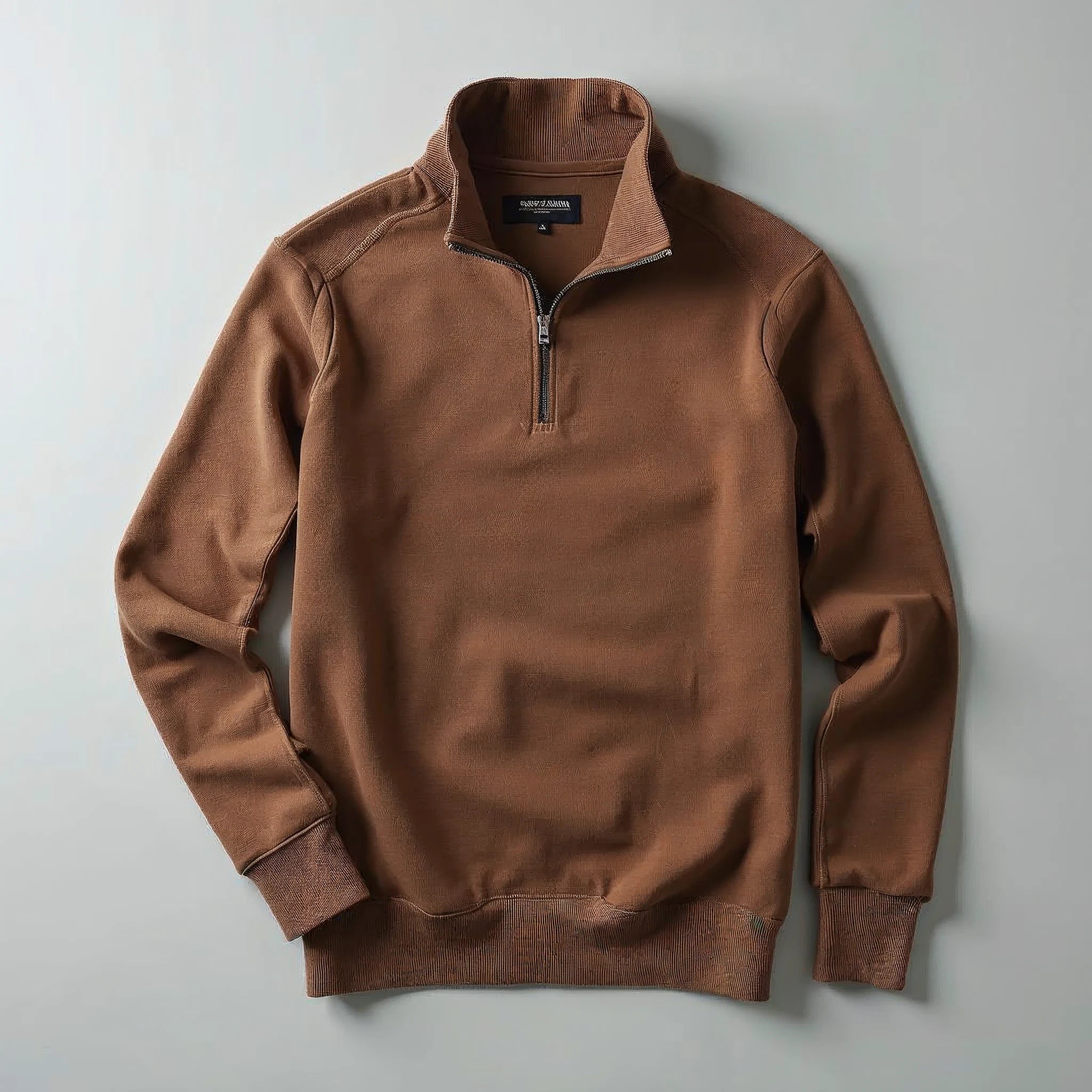 Marlowe - Half-Zip Mock-Neck Knitted Pullover