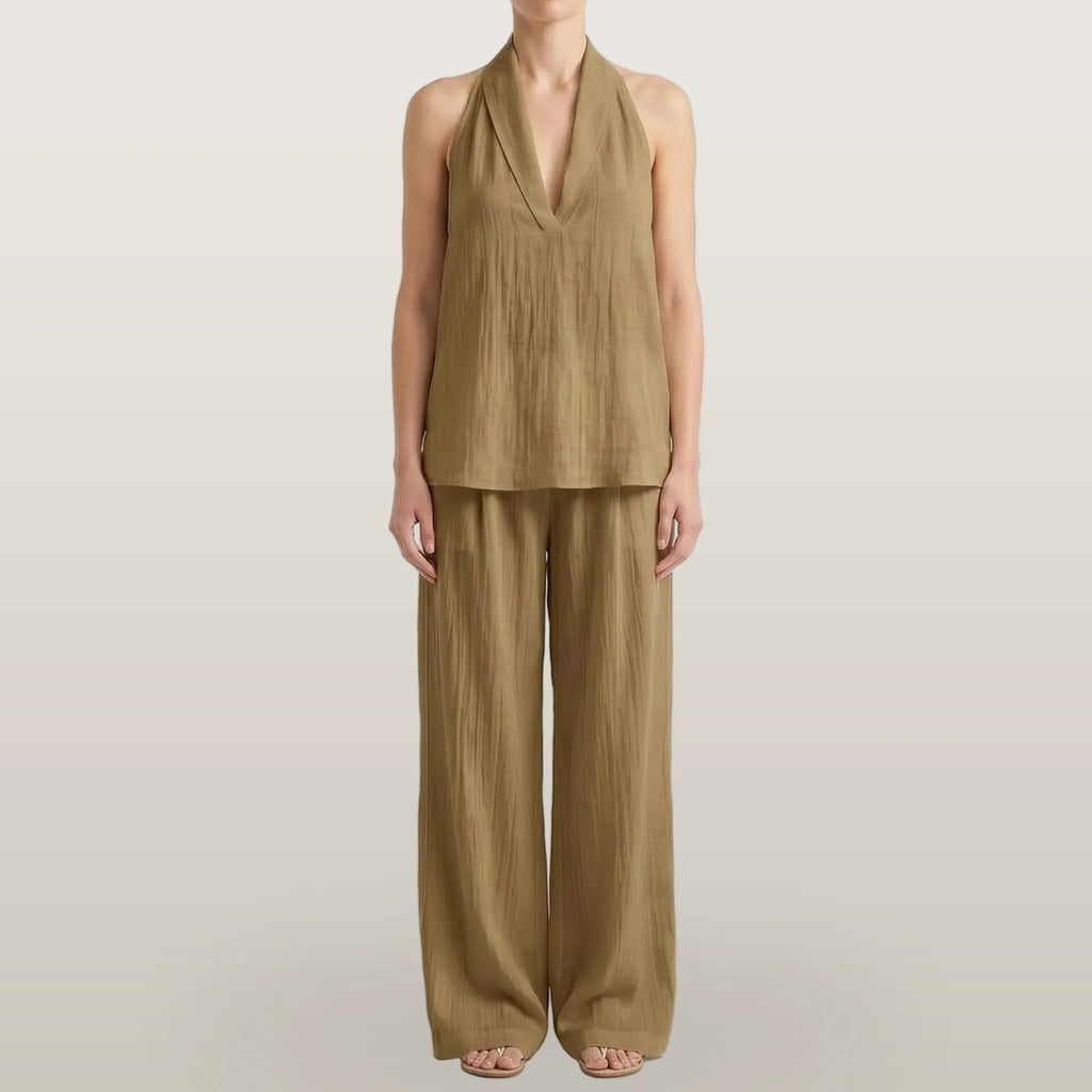 Novarix - Sleeveless Halter 2-Piece Set