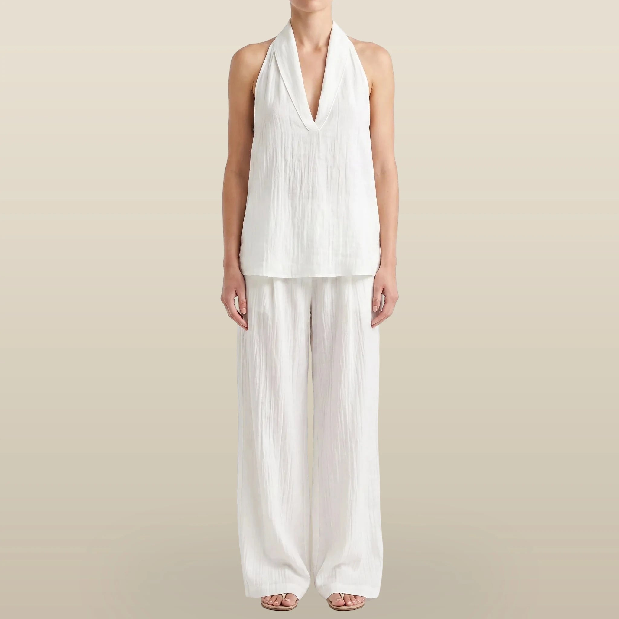 Novarix - Sleeveless Halter 2-Piece Set
