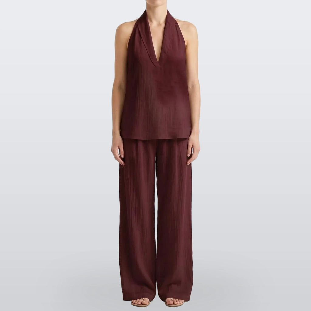 Novarix - Sleeveless Halter 2-Piece Set