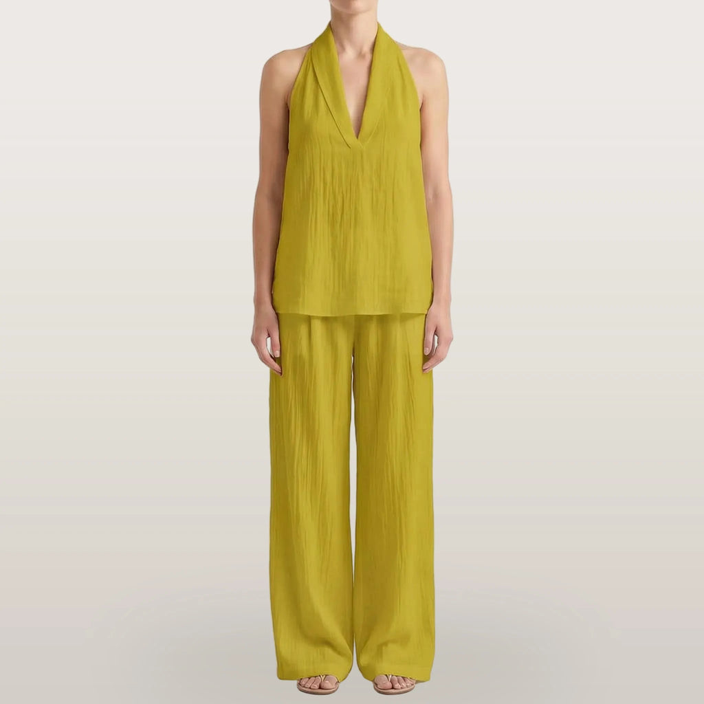 Novarix - Sleeveless Halter 2-Piece Set
