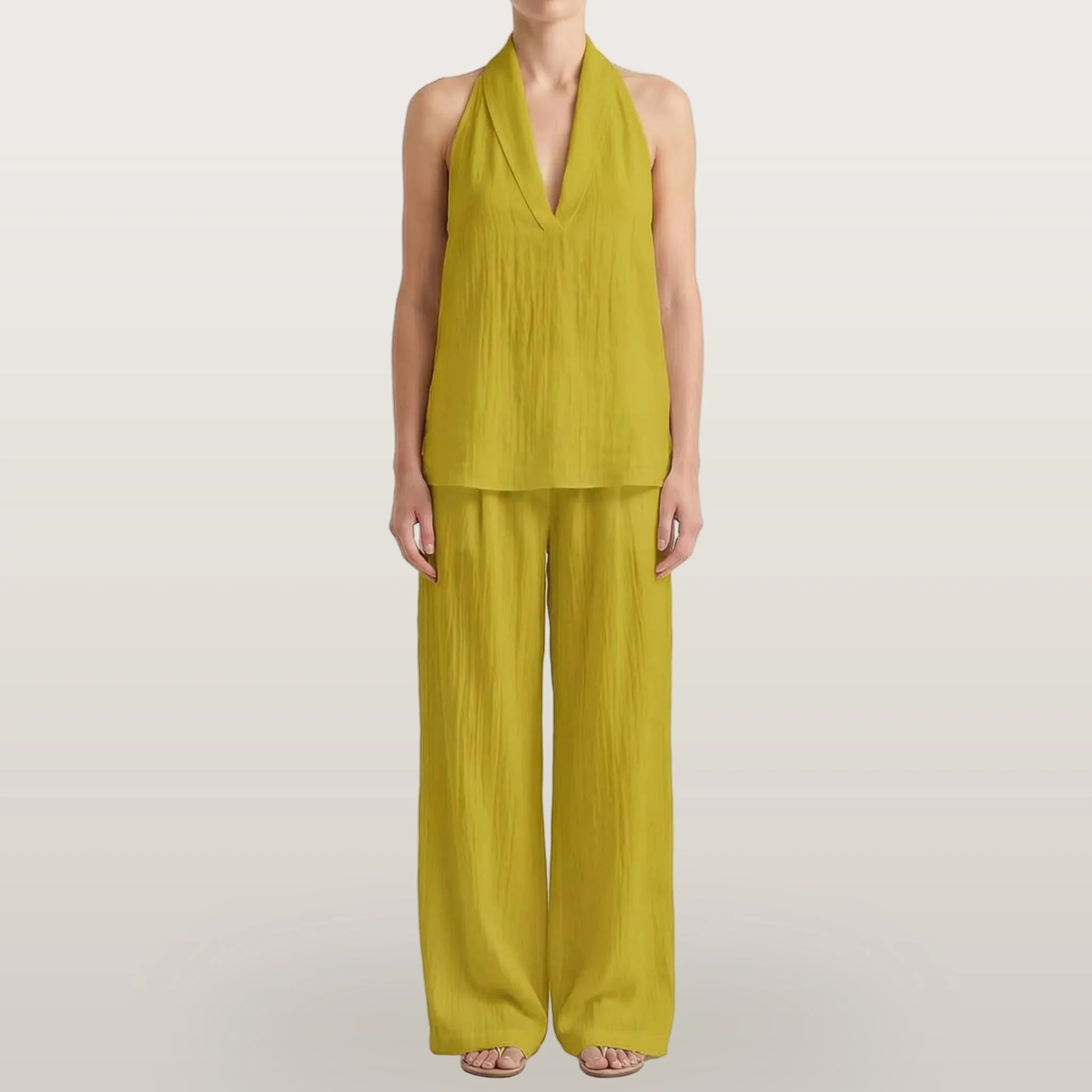 Novarix - Sleeveless Halter 2-Piece Set