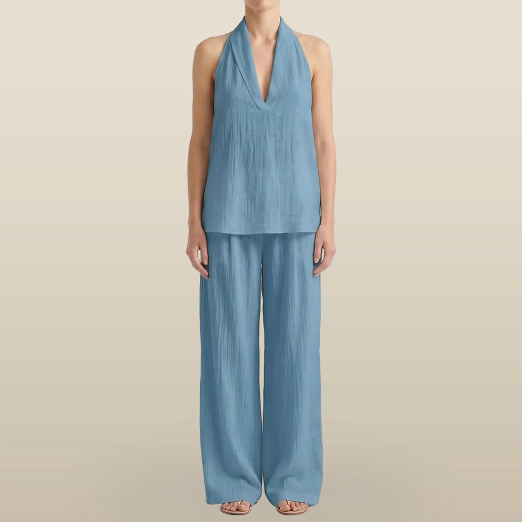 Novarix - Sleeveless Halter 2-Piece Set