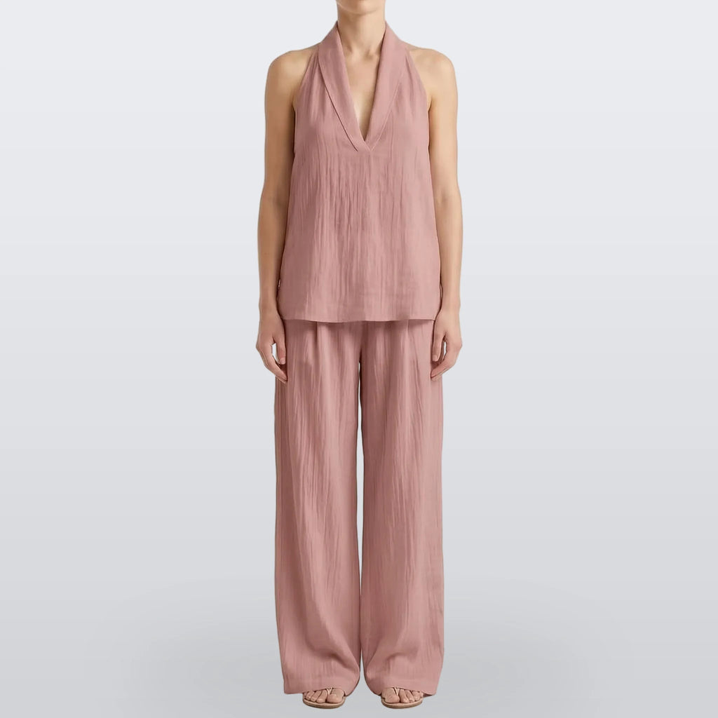 Novarix - Sleeveless Halter 2-Piece Set