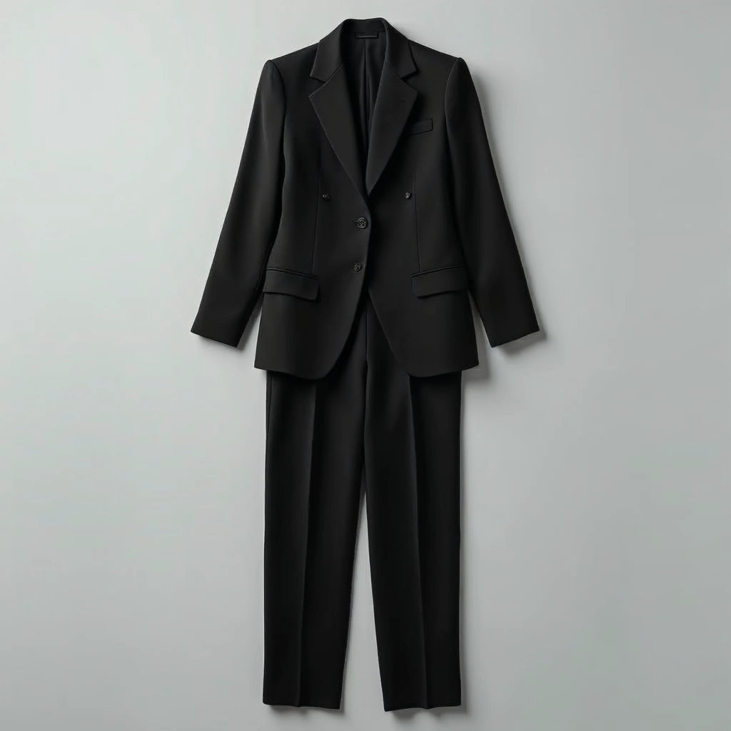 Odessine - Tailored Blazer and Straight-Leg Trouser Set