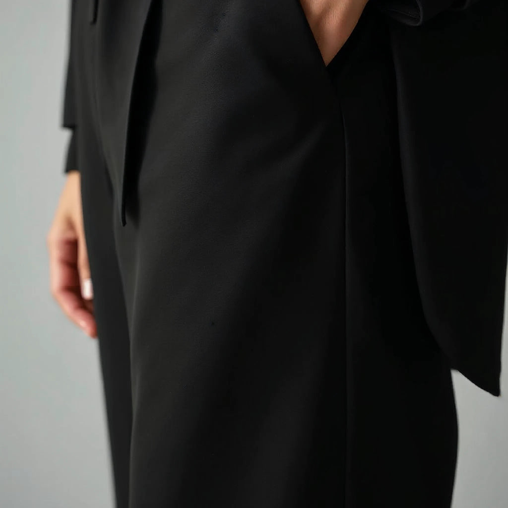 Perreine - High-Waisted Pleated Wide-Leg Trousers