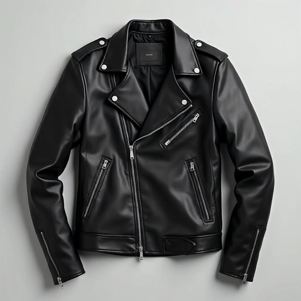 Renwick - Slim-Fit Stand-Collar Biker Jacket