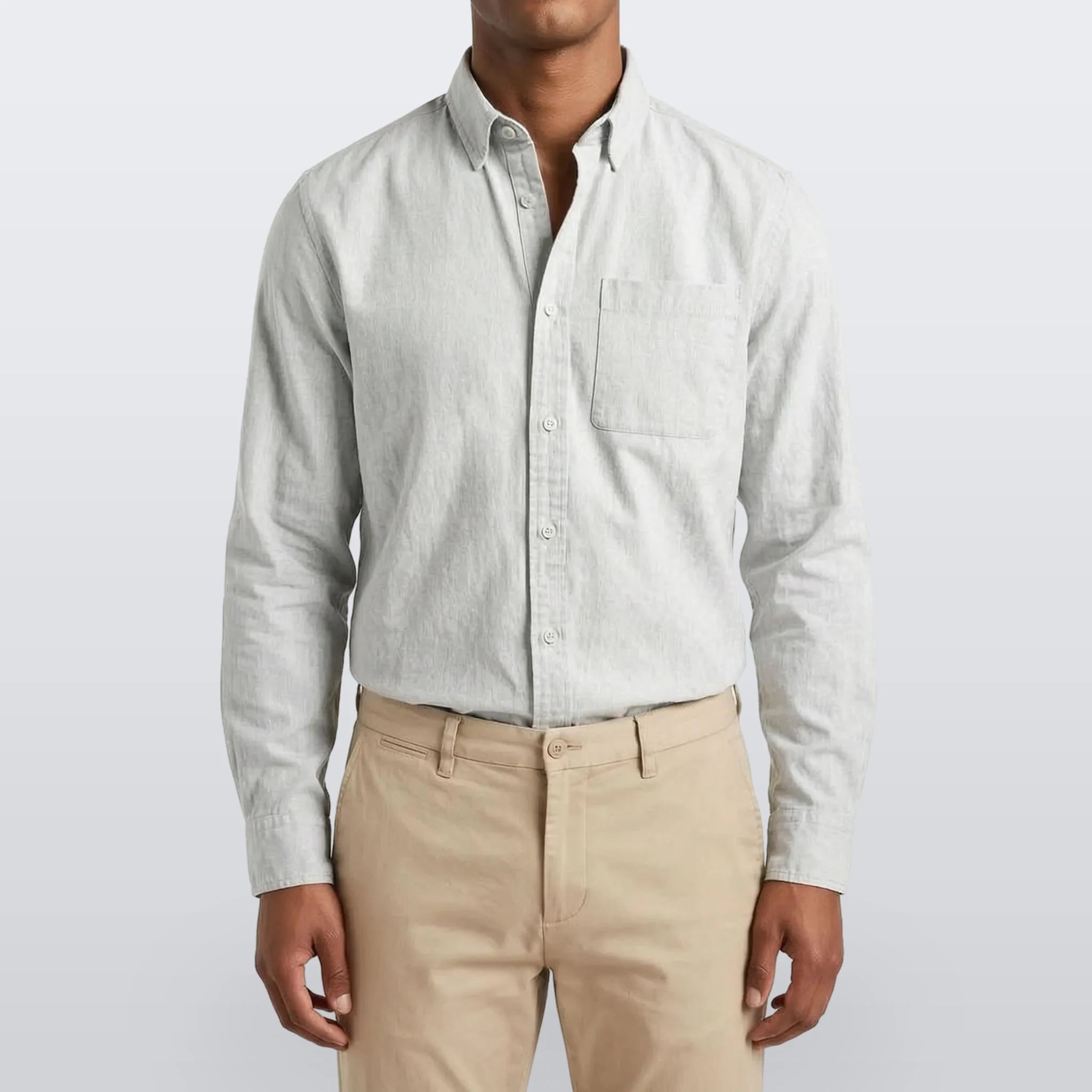 Rovent - Casual Long-Sleeved Button-Up Shirt