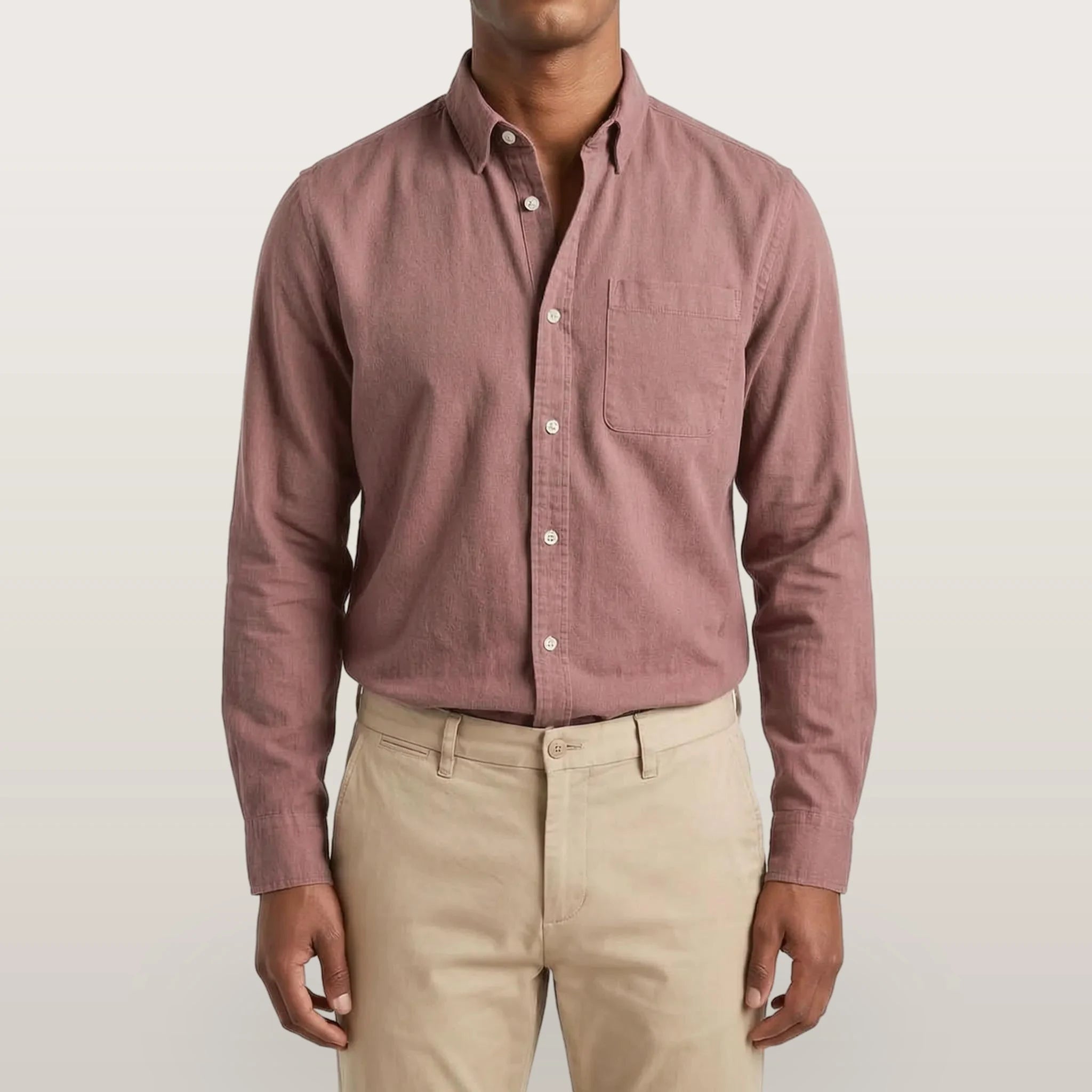 Rovent - Casual Long-Sleeved Button-Up Shirt