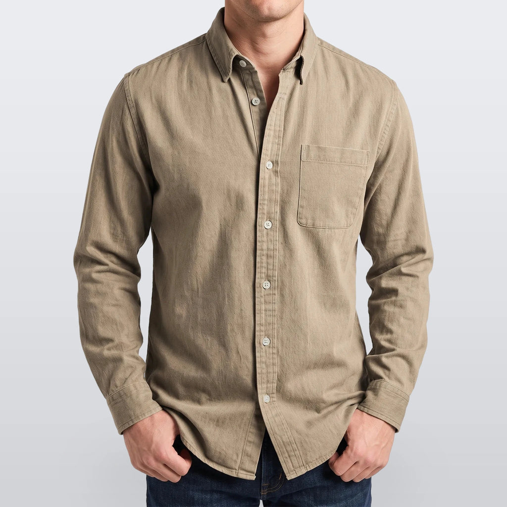 Rovent - Casual Long-Sleeved Button-Up Shirt