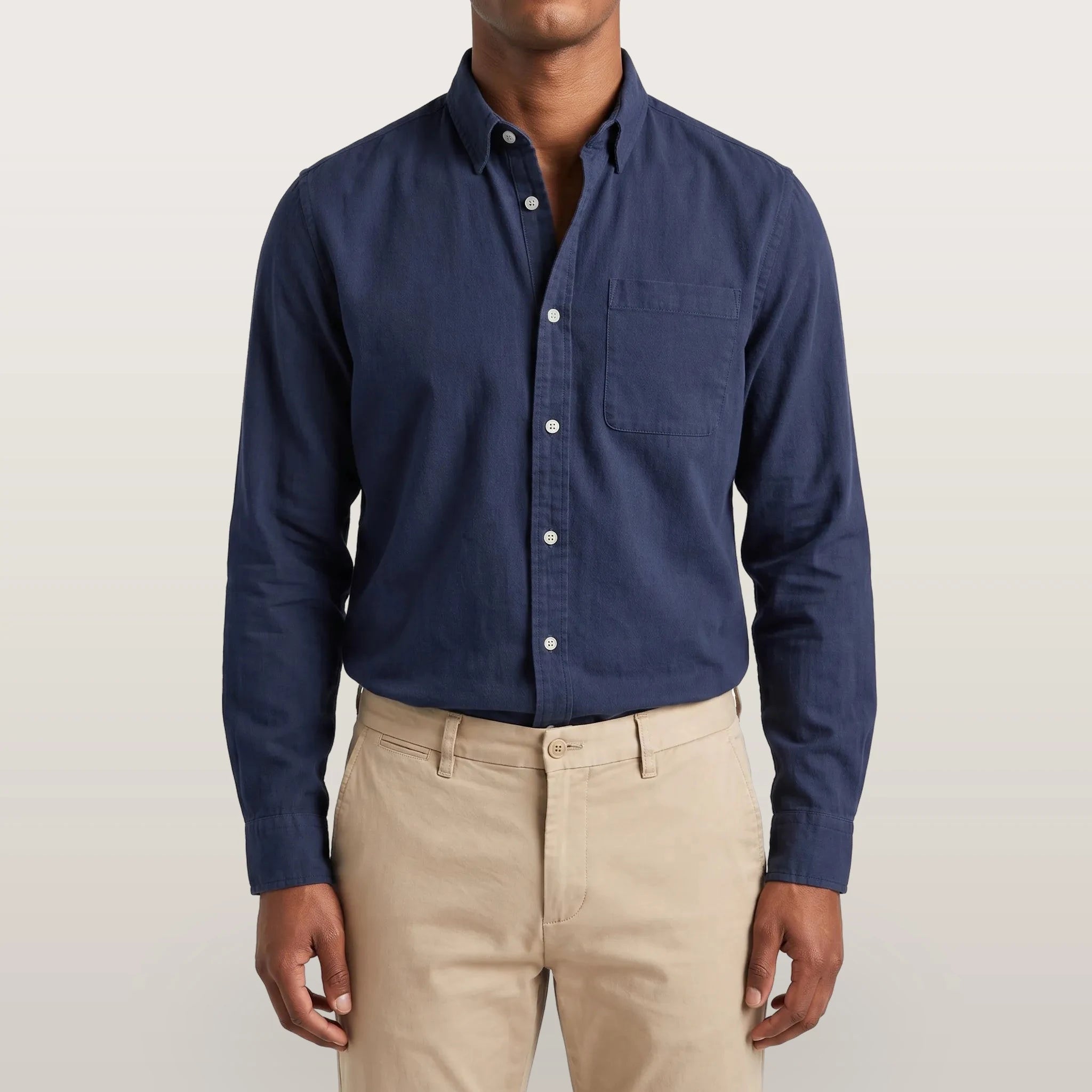 Rovent - Casual Long-Sleeved Button-Up Shirt