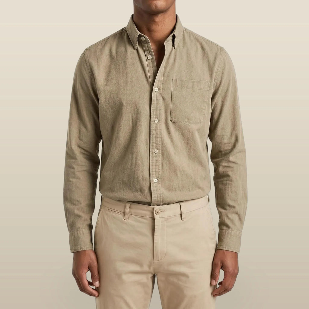 Rovent - Casual Long-Sleeved Button-Up Shirt