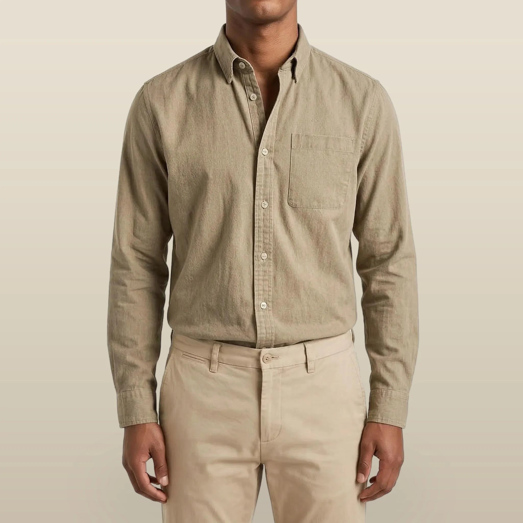 Rovent - Casual Long-Sleeved Button-Up Shirt