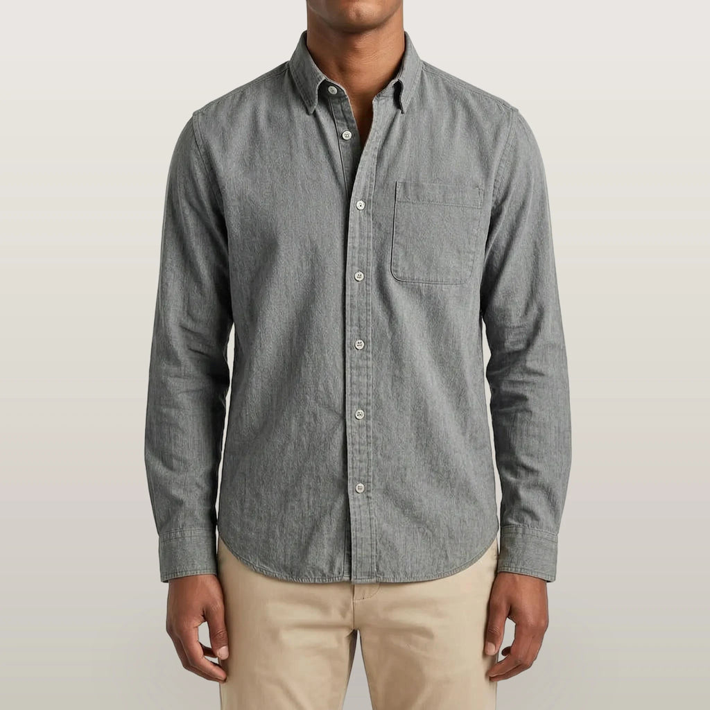 Rovent - Casual Long-Sleeved Button-Up Shirt