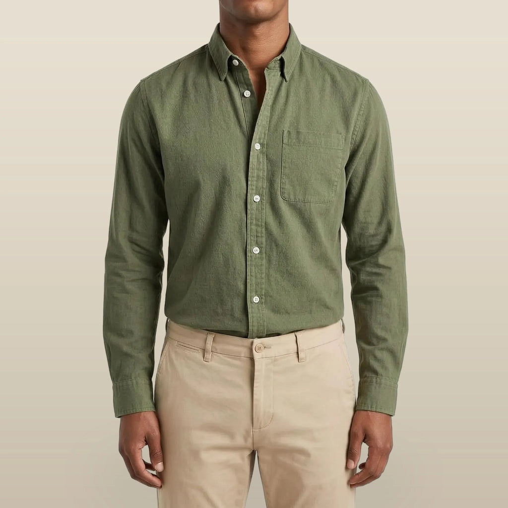Rovent - Casual Long-Sleeved Button-Up Shirt