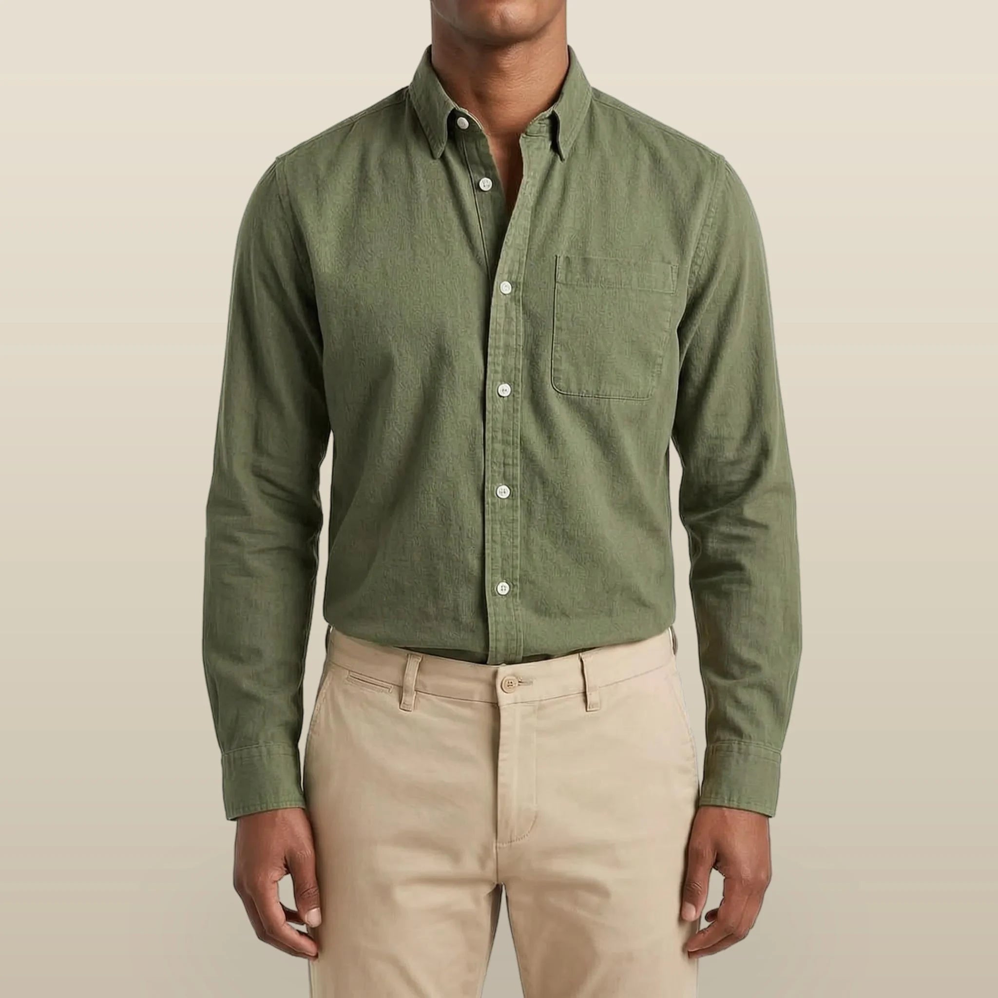 Rovent - Casual Long-Sleeved Button-Up Shirt