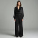 Selvane - Draped Cowl-Neck Satin Blouse