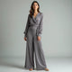 Selvane - Draped Cowl-Neck Satin Blouse