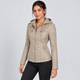 Sienna | Women's Faux Leather Biker Jacket with Removable Hood
