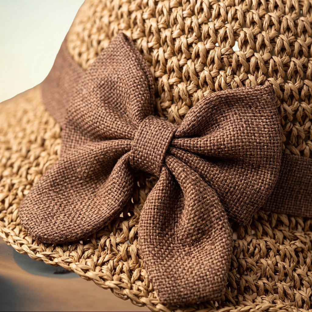 Sombrea - Woven Texture Retro Sun Hat