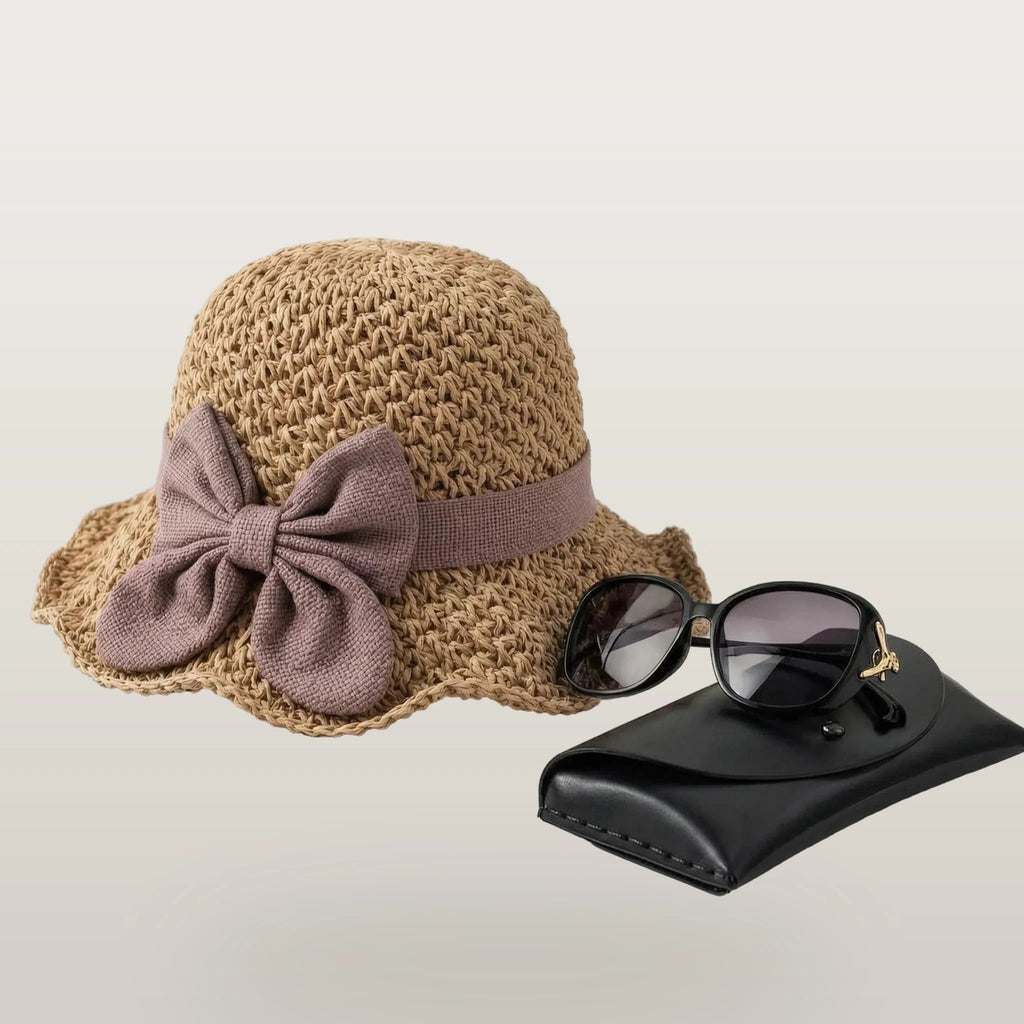 Sombrea - Woven Texture Retro Sun Hat
