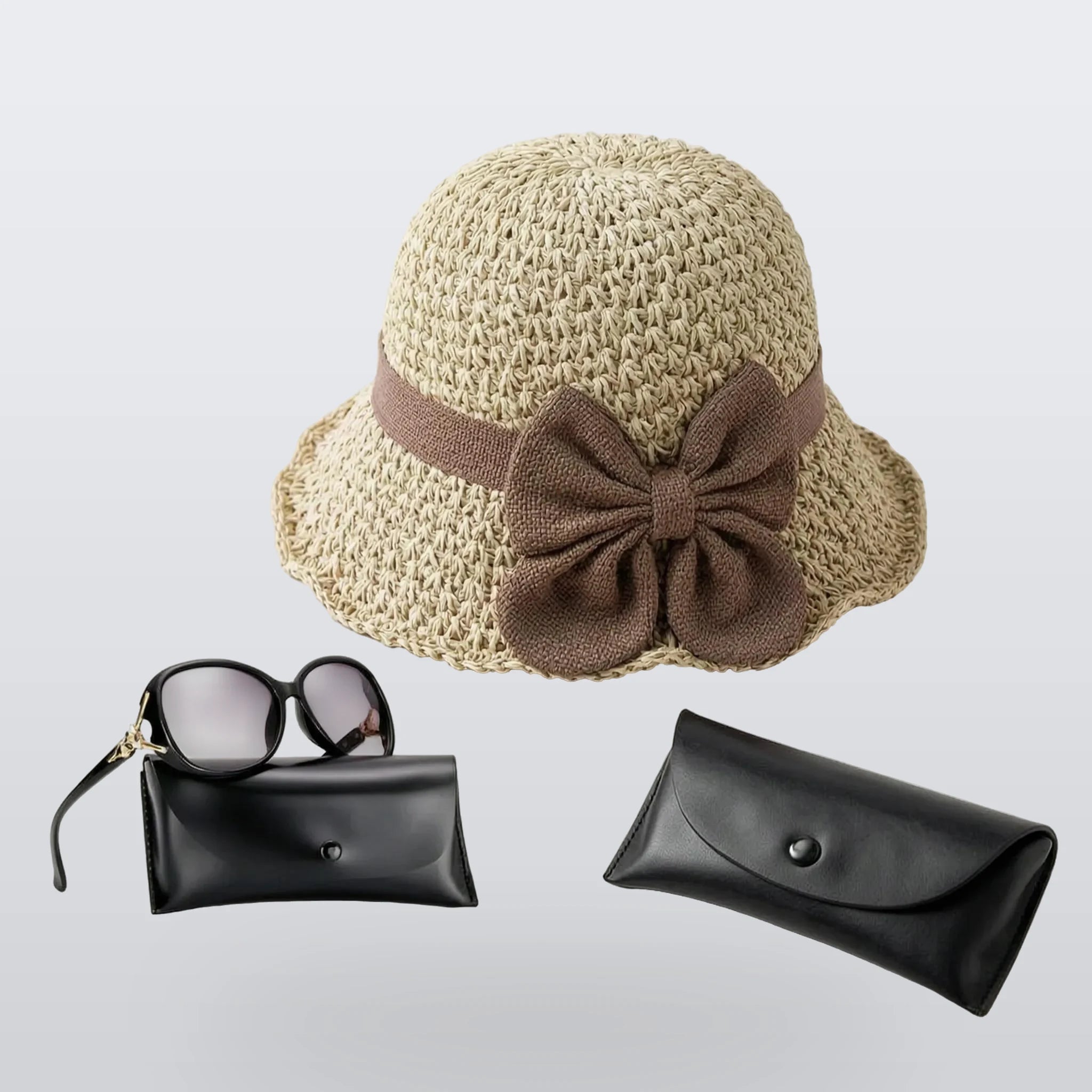Sombrea - Woven Texture Retro Sun Hat