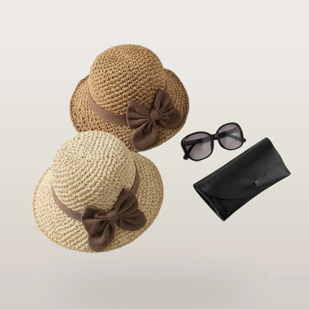 Sombrea - Woven Texture Retro Sun Hat