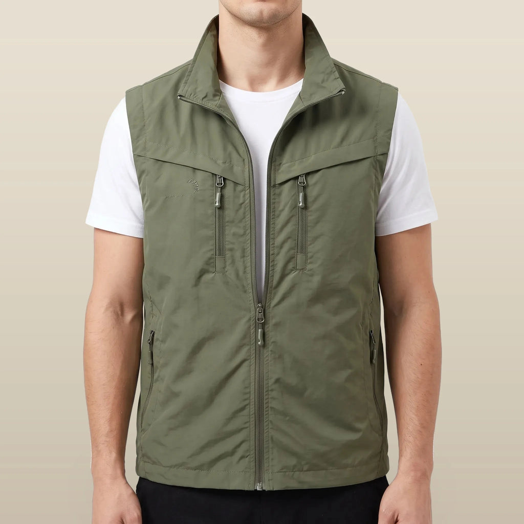 Trekvo - Men's Sleeveless Multi-Pocket Utility Vest
