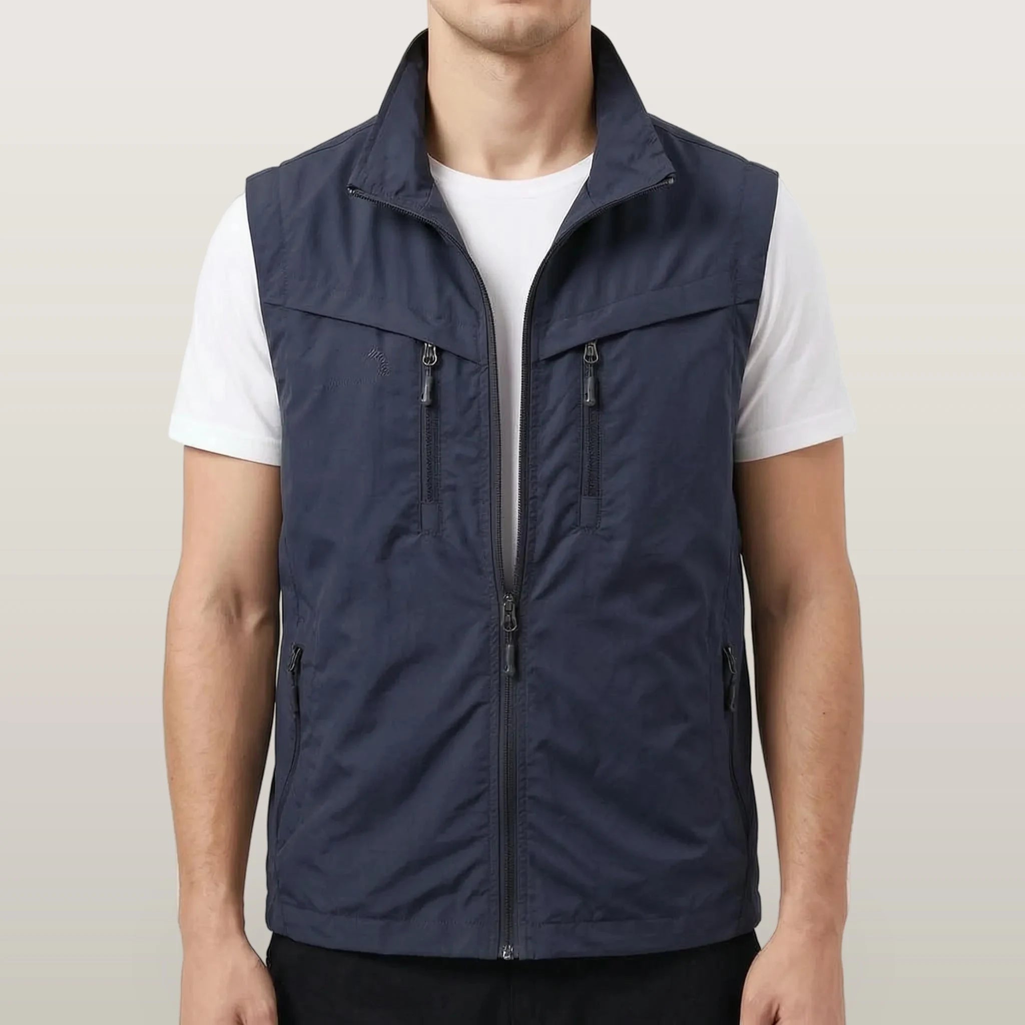 Trekvo - Men's Sleeveless Multi-Pocket Utility Vest