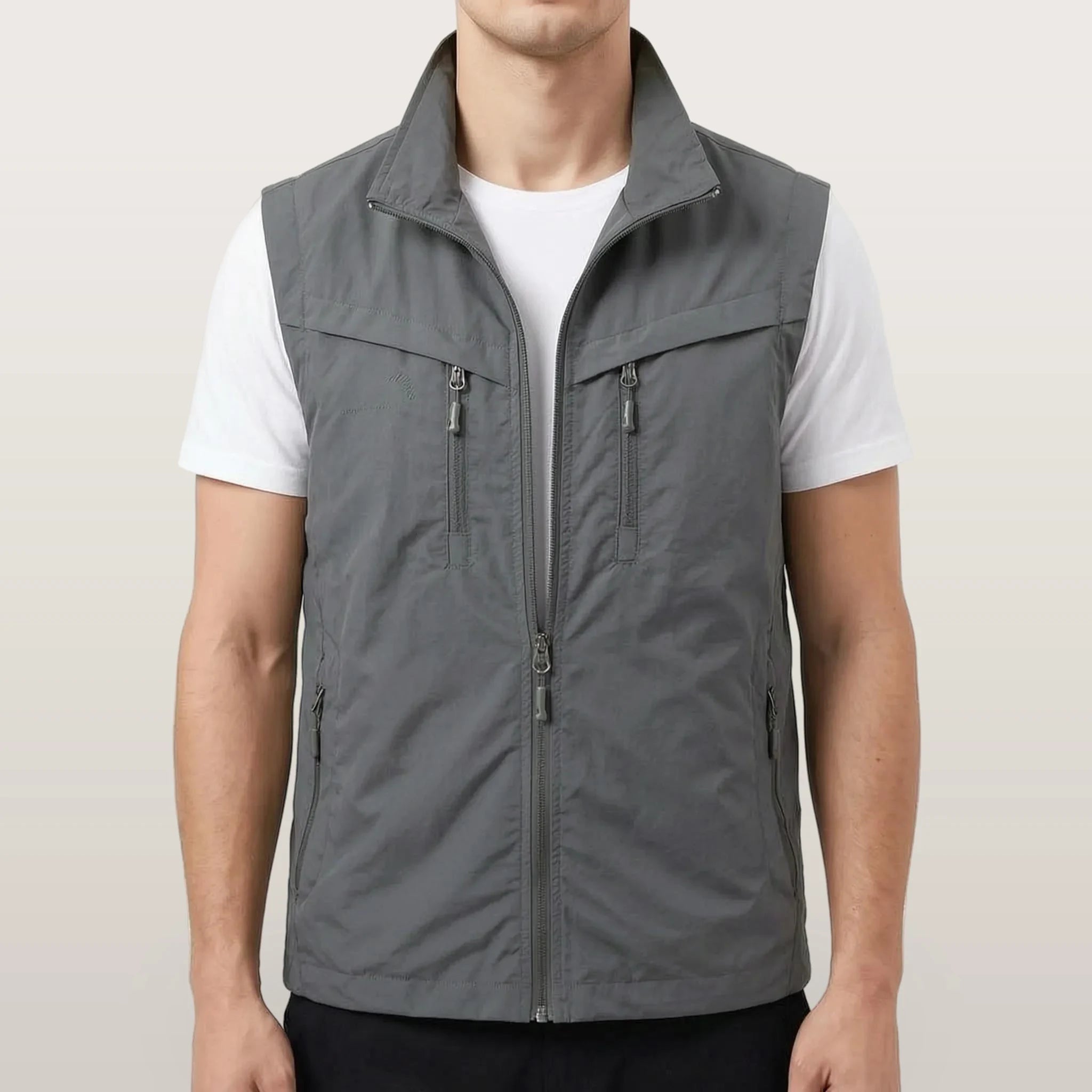 Trekvo - Men's Sleeveless Multi-Pocket Utility Vest