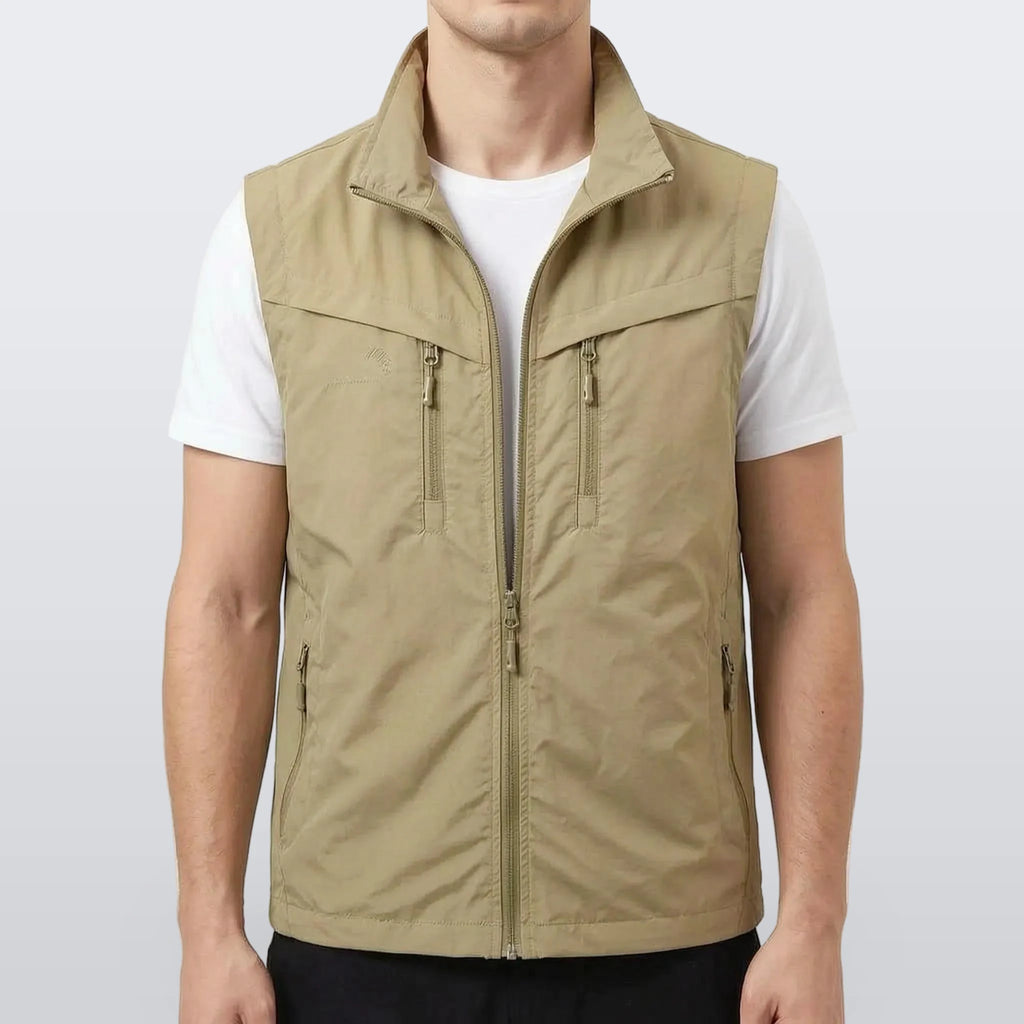 Trekvo - Men's Sleeveless Multi-Pocket Utility Vest